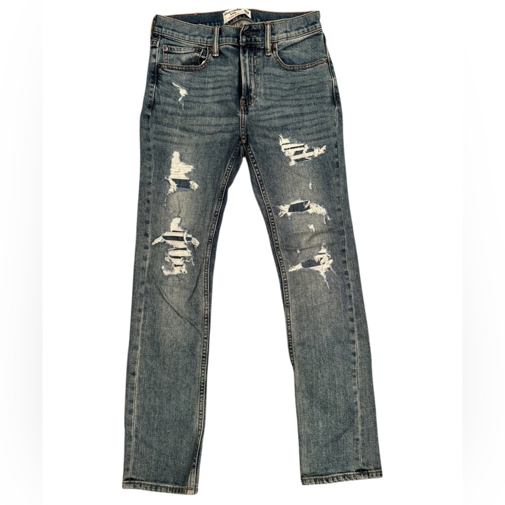 Like New Abercrombie Kids skinny Distressed Jeans sz 15/16